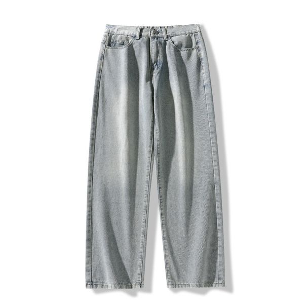 Men's Vintage Washed Wide-Leg Jeans – Relaxed Fit Retro Denim Pants (Multiple Colors, S-3XL)_mkmklike.com