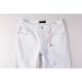 Unisex Cleanfit Stacked Flared Jeans, White With Pleated Creases, Breathable Summer_mkmklike.com