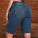 Women's Slim Fit Casual Jeans Shorts Versatile 5/8" Pants Relaxed Everyday Wear Comfortable Feshion_mkmklike.com