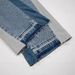 Cross-border Wholesale Original Label . Washed Distressed Patchwork Denim Bell-bottom Jeans_mkmklike.com