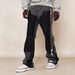 Men's High Street Straight Leg Cargo Pants European And American Style Trendy Jeans Fashion_mkmklike.com