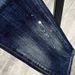 Men's Slim-Fit Tapered Blue Jeans High-Quality Distressed Denim Mid-Waist Zipper Fly For Nightlife Casual Vintage High Street_mkmklike.com