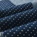 Men's Washed Blue Denim Jeans With Rhinestone & Patchwork Detail, Straight Leg Cargo Pants_mkmklike.com