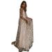 Women's solid color see-through backless dress long skirt_mkmklike.com