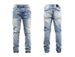 Streetwear Distressed Jeans – Slim Fit Vintage Washed Denim (S-3XL, Hip-Hop Stretch, Faded Blue, Casual Everyday Wear, Unisex Urban Style)_mkmklike.com