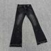 "Distressed Flare Jeans With Paint Splatter & Ripped Details - High Waisted Vintage Denim Pants With Raw Hem For Grunge Street Style"_mkmklike.com