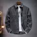 Men's Clothing New Casual Men's Jackets For Spring 2025, Trendy And Handsome Lapel Versatile Slightly Loose Men's Denim Shirts_mkmklike.com