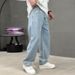 Men's Clothing Men's Style Jeans Plus Size High Street Loose Fit Straight Leg Trendy Casual Trousers Retro Versatile_mkmklike.com