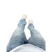 Men’s Blue Lightning Wash Jeans – Slim Fit Bootcut Pants With Straight-Leg Styling (Blue/Black, Sizes S-3XL)_mkmklike.com