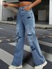 Women's Clothing Wide Leg Jeans New High Waist Straight Leg Loose Drape Mopping Pants_mkmklike.com