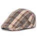 Hot Sale Plaid Berets Woman Thick Woon Newsboy Hats For Men Autumn Winter British Sty Painter Hat Fashion Casual Boina Cap_mkmklike.com