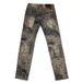 Men's Slim Straight Fit Jeans Mid-Rise Casual Pants Vintage Print Washed Denim Blue-Grey 28-36 Sizes for Fall Winter_mkmklike.com