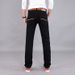 SIZE 28-40 Men's Four-season Jeans, Business, Casual Straight-leg Pants, Solid Color Slim-fittings And Simple Classic Styles_mkmklike.com