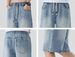 Men's Clothing Summer New Men's Denim Shorts Retro Trendy Straight Loose Versatile Shorts Casual Personality Design_mkmklike.com