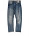 Vintage Washed Straight Leg Men's Jeans | 501 Style Denim With Selvedge Detail | Classic Blue Jeans For Casual Wear_mkmklike.com