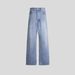 Men's Clothing Steve Washed Blue Jeans Casual Loose Versatile Straight Trousers_mkmklike.com