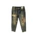Men's Korean-Inspired Patchwork Denim Pants – Slim Tapered Jogger Jeans With Embroidery & Badge Details (28-36, Washed Blue)_mkmklike.com