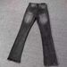 Vintage Washed Denim Jeans Classic Straight Fit with Slight Stretch Clean Aesthetic Distressed Details Mid-Rise Button Fly_mkmklike.com