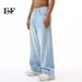 EF JEANS | 2024 New American Light Blue Jeans Daily Versatile Washing Pattern Straight Tube Loose And Simple Men_mkmklike.com