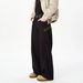 American Retro Plaid Splicing Scimitar Jeans Men's And Women's Spring And Autumn New Personalized Street Wide-leg Versatile Long Pants_mkmklike.com