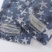 Full Print Five-Pointed Star Faded Washed Denim Straight-Leg Men's High Street Trendy Vibe Distressed Ripped Wide-Leg_mkmklike.com