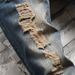 Ripped Vintage Washed Jeans For Men, Spring And Autumn American High Street Style, Trendy Slim Fit Straight Leg Pants_mkmklike.com
