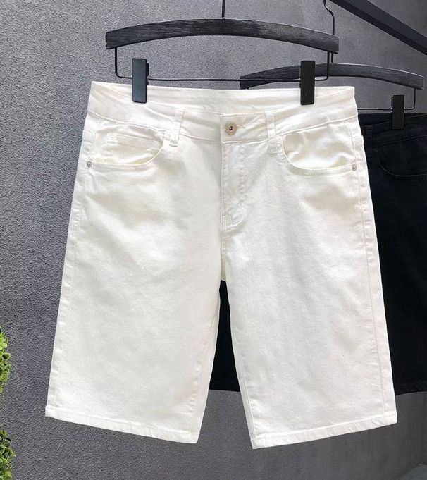Men's Clothing Super Men's Denim Shorts Summer Thin Style New Summer Men's White Five Point Jeans_mkmklike.com