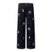 High Puppy Bone Embroidery Jeans Men's Street Fashion Brand Ins Design Loose Wide-Leg Straight Long Pants_mkmklike.com