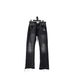 Men's Clothing, Black Tassel Jeans, 507 Style, Vintage Washed Distressed Long Jeans, 019_mkmklike.com