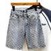 Men's Denim Shorts Summer Casual Stretch Slim Fit Vintage Washed Distressed Streetwear Fashion_mkmklike.com