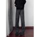 Men's Clothing Black And Gray Washed Scimitar Jeans For Men Spring And Autumn Splicing Design Flared Pants Retro Trousers Trend_mkmklike.com