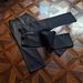 5-Button Fly Raw Denim Jeans For Men - 14oz Unwashed Black Selvedge With Relaxed Straight Leg Cut (A-Shape Fit)_mkmklike.com
