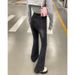 High-waisted Flared Jeans For Women, Spring And Autumn 2026 New Style, Slimming, Figure-flattering, Stretchy,_mkmklike.com