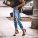 2024 Summer New Amazo Cross-Border Europea Ad America Casual Washed WISH Ripped Straight Street Style Jeas For_mkmklike.com