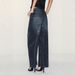 Women's High-Waisted Rhinestone Jeans – Loose Fit Straight Leg Denim Pants (S-XXL, Blue)_mkmklike.com