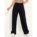 Women's High-Waisted Straight Leg Jeans Loose Fitting Floor-Length Slimming Black Wide Leg Retro Style New Arrival_mkmklike.com