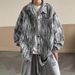 Tie Dye Denim Spring And Autumn New Style American High Street Top Vibe Cool Casual Loose Men's Jacket_mkmklike.com
