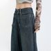 Minghai Retro High-waisted Wide-leg Jeans For Women, Autumn 2025 New Casual Loose Slimming Relaxed Straight Pants_mkmklike.com
