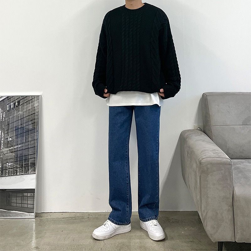 Men's Summer Thin Loose Straight Leg Jeans Style For Comfortable Fit_mkmklike.com