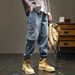 Men's Vintage Washed Cargo Pants – Retro Workwear Denim Joggers With Multi-Pockets (Sizes M-XXXL) Streetwear Utility Pants_mkmklike.com