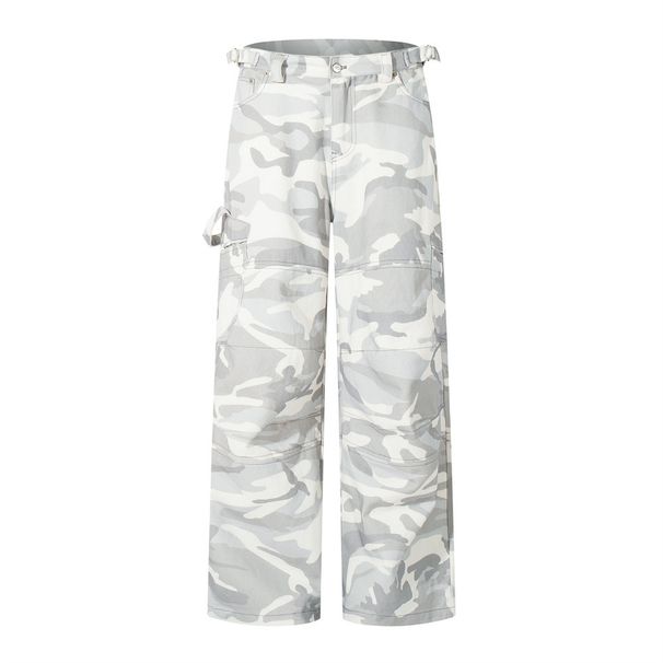 American High Street Workwear Camouflage Wide-Leg Men' Adjutable Wait Deign Mountain Style Outdoor Denim Caual_mkmklike.com