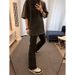 Cleanfit Men's Slim Fit Stretch Jeans Pure Black High Street Style West Coast American Vibe Flare Pants_mkmklike.com