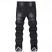Men's Stretch Skinny Jeans, Slim Fit, Black Men's Trousers_mkmklike.com