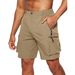 2024 Summer New Men's Multi Pocket Workwear Shorts with Large Zipper Casual Quick Drying Capris_mkmklike.com