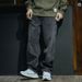 Straight Leg Loose Fitting Denim Work Pants For Welding Durable Dirt Resistant Summer Suitable Men's Clothing_mkmklike.com