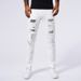 Men's Clothing Foreign Trade Good Goods Jeans Ripped Patch Art Street Fashion Jeans For Men_mkmklike.com