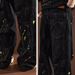 Men's Streetwear Distressed Wide-Leg Jeans - Oversized Straight Fit With Splatter Paint & Ripped Details_mkmklike.com