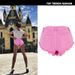 Women's Clothing Women's Low Waist Denim Shorts Decadent Style Loose Elastic Curled Pocket Beach Hot Pants Macaron Pink_mkmklike.com