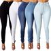 Women's Clothing Slim High Waist Slim Fit Denim Small Pencil Foot Pants_mkmklike.com