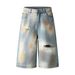 Men's Clothing Street Jeans Loose Shorts_mkmklike.com